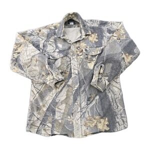 Vintage Codet Realtree Hardwoods Camo Flannel Shirt Medium Hunting 90s